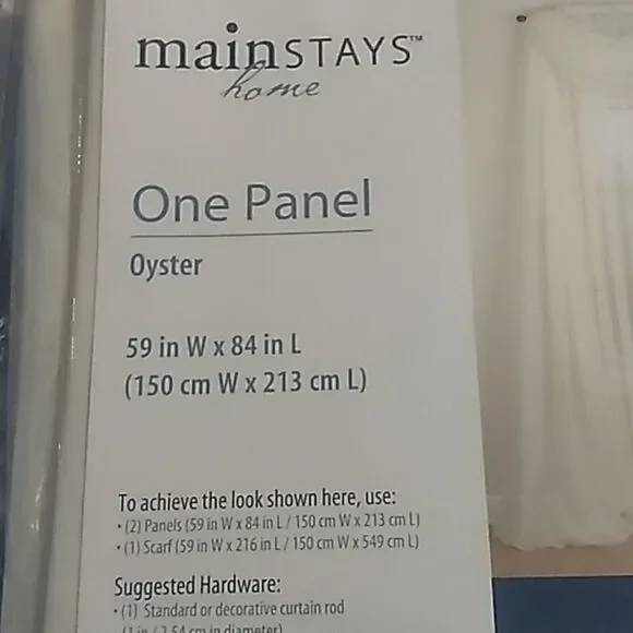 Mainstay Sheer Window Panels - Picture 7 of 7